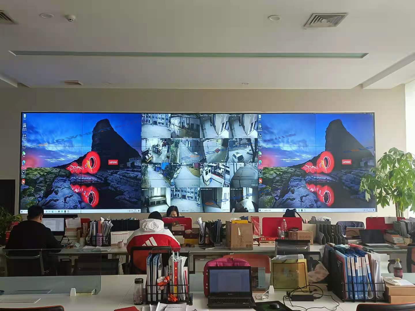 武漢某工廠(chǎng)55寸3x6